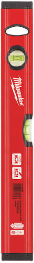 Milwaukee Redstick Slim 40 Spirit Level Aluminum 40cm with 2 Eyes