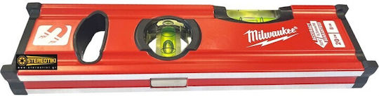 Milwaukee Slim Plastic Spirit Level Magnetic 20cm with 2 Eyes