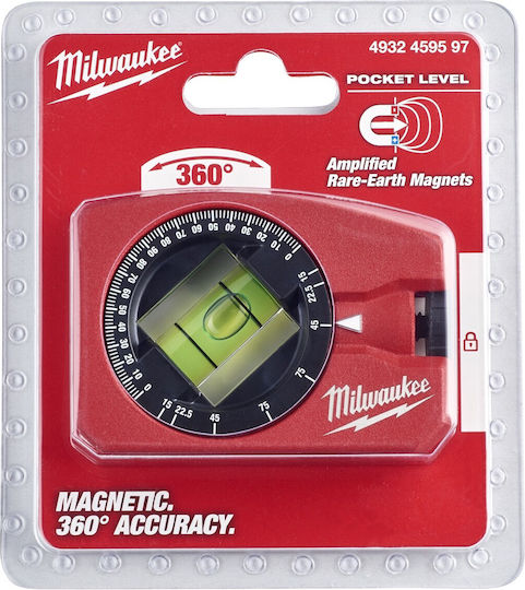 Milwaukee 4932459597 Plastic Spirit Level Magnetic 8cm with 1 Eye