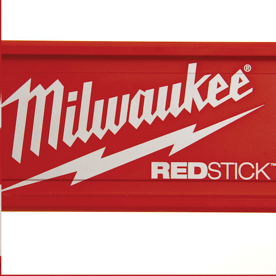 Milwaukee Redstick Backbone 120 Magnetic Wasserwaage Aluminium Magnetisch 120cm mit 3 Augen