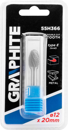 Graphite Φρέζα Καρβιδίου για Μέταλλο \ Αλουμίνιο \ Πλαστικό 12mm x 20mm