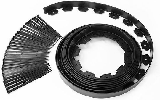 Bradas Plastic Garden Hedge in Black Colour 4cm x 10m 20 Pieces