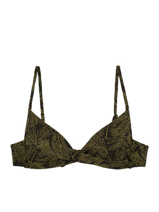 Γυναικείο Μαγιό Bikini Tropical Shine Μαύρο Χρυσό Γυναικείο Μαγιό Bikini Tropical Shine Μαύρο Χρυσό