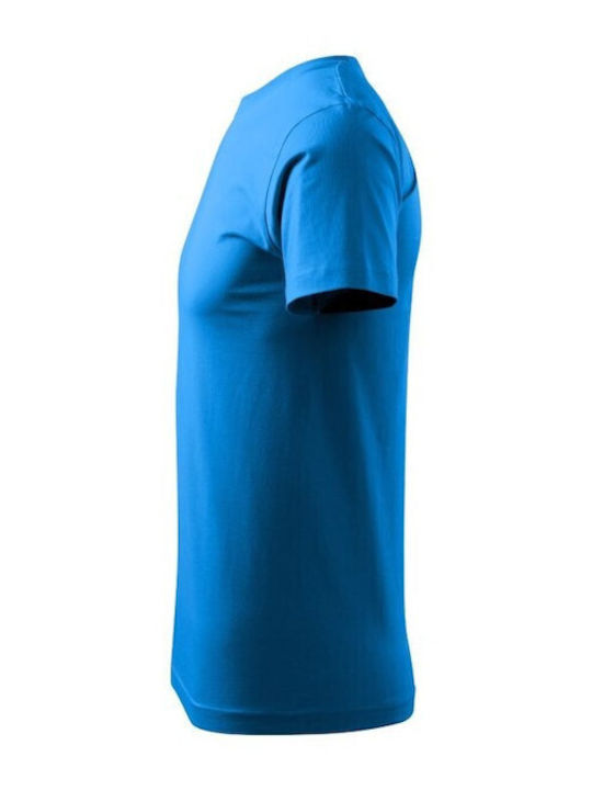 Malfini Basic Werbe-T-Shirt in Blau Farbe