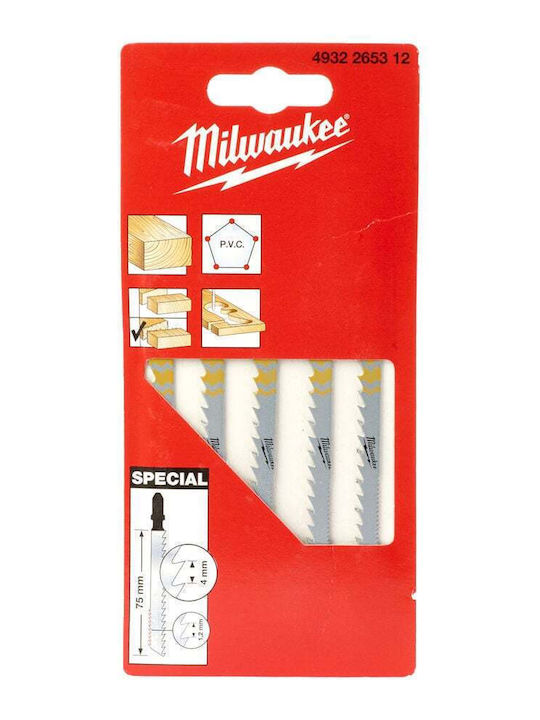 Milwaukee 4932265312 Blade Special for Wood 75mm 5pcs