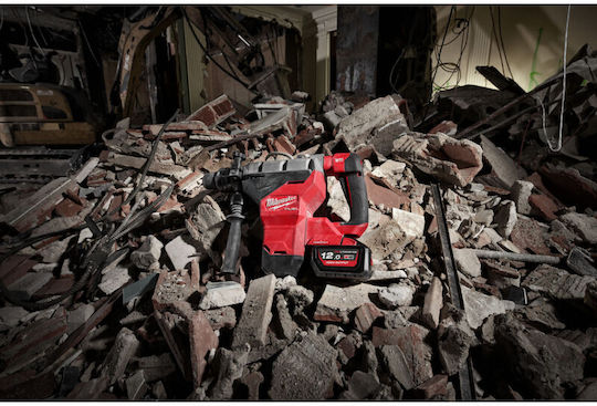 Milwaukee M18 FHM-121C Κρουστικό Σκαπτικό Πιστολέτο Μπαταρίας Brushless 18V 1x12Ah με Υποδοχή SDS Max 4933464894