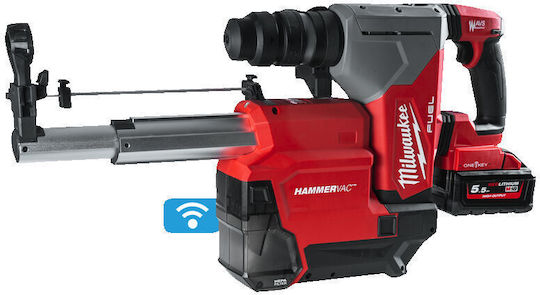 Milwaukee ONEFHXDEL-552C Impact Demolition Hammer Battery Brushless 18V 2x5.5Ah with Chuck SDS Plus 4933478506