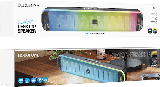 Borofone BR43 Bluetooth Speaker 5W with Radio and Battery Life up to 2 hours Black