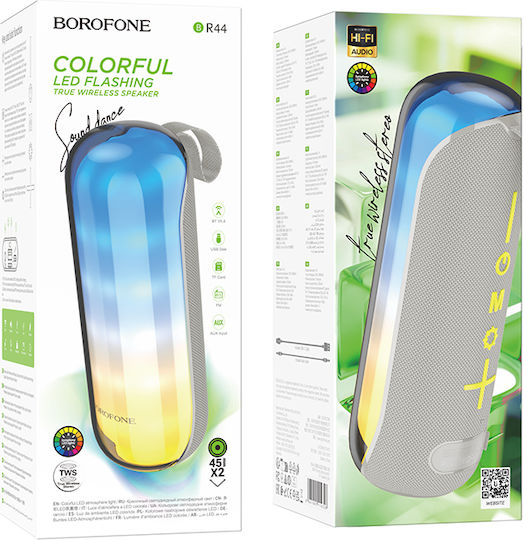 Borofone BR44 Bluetooth Speaker 5W with Radio and Battery Life up to 2 hours Gray