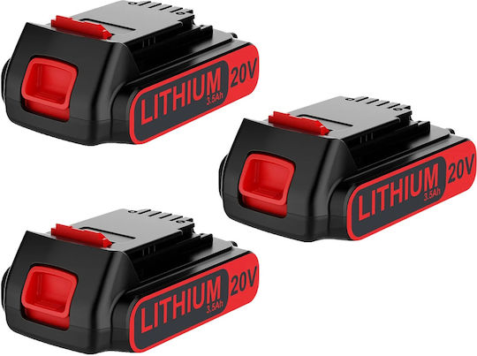 3500mAh батерия 20V напрежение Li-ion тип 3 бр. 3500mAh батерия