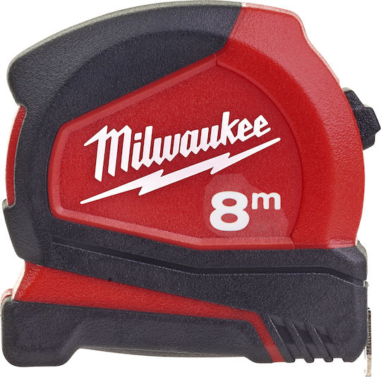 Milwaukee C8/25 Tape Measure with Auto-Rewind and Magnet 25mm x 8m