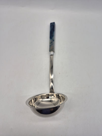 Cooking Spoon Blue Agate Handle Stainless Steel