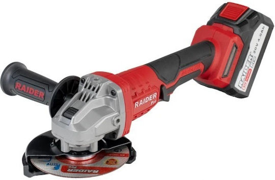 Raider 030230 Grinder 125mm Battery Brushless with Speed Control 1x4Ah