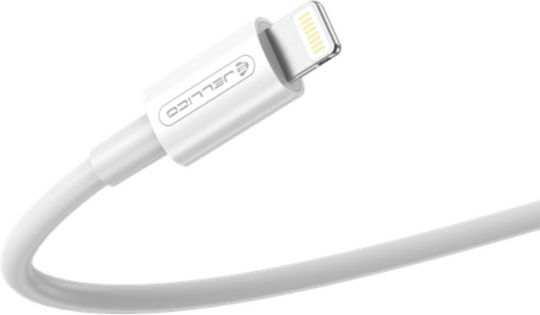 Jellico USB-A to Lightning Cable Λευκό 1m (34.912.1087)