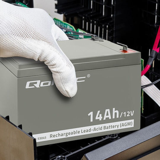Qoltec Baterie UPS cu Capacitate 14Ah și Tensiune 12V 53045 1buc