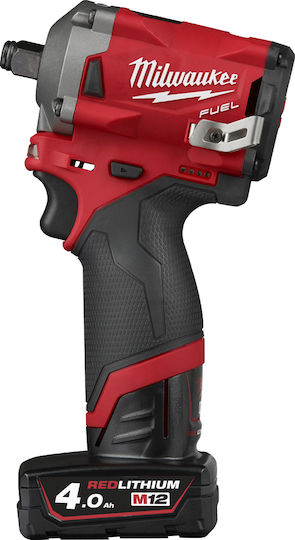 Milwaukee M12 FIWF12-422X Brushless Impact Wrench Battery 12V 2x4Ah with Socket 1/2"