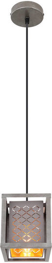 Globo Lighting Thomas Hängelampe Gray mit Fassung E27 17x17x120cm.