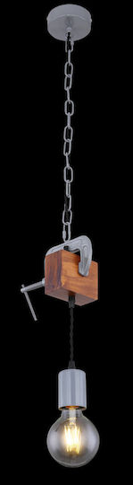 Globo Lighting Ludi Hängelampe Bronze mit Fassung E27 14x10x120cm.