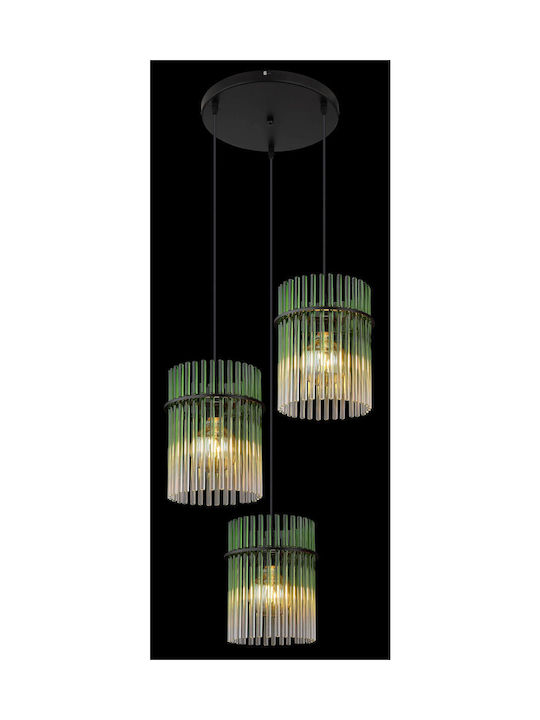 Globo Lighting Κρεμαστό Φωτιστικό Μαύρο με Ντουί E27 47x47x140εκ.