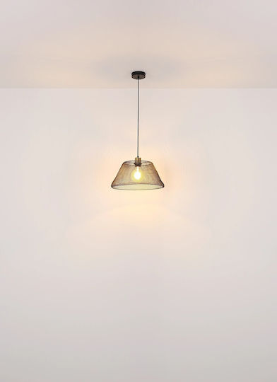 Globo Lighting Hängelampe Schwarz mit Fassung E27 20x20x120cm.