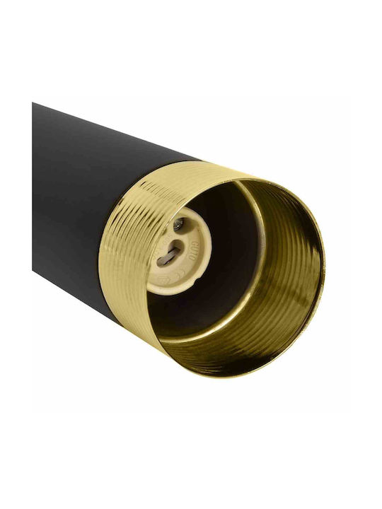 Eko Light Dani Κρεμαστό Φωτιστικό Μαύρο Ράγα με Ντουί GU10 90εκ.