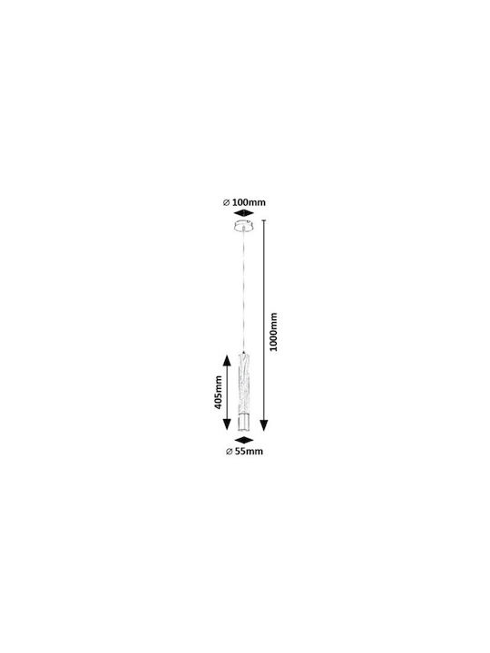 Rabalux Pendant Light Beige Rail with Socket GU10