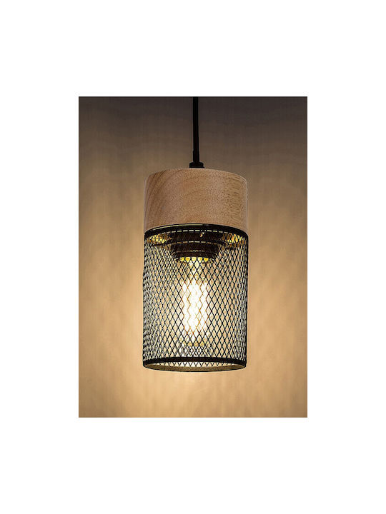 Rabalux Callum Pendant Light Black with Socket E27 95x9.5cm