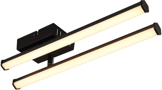 Globo Lighting Ceiling Mount Light 50cm Black with Integrated LED