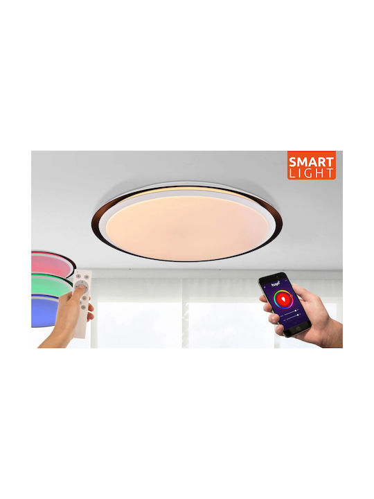 Globo Lighting Xaver Таванно осветление 56бр Бяла с Вграден LED и Дистанционно Управление