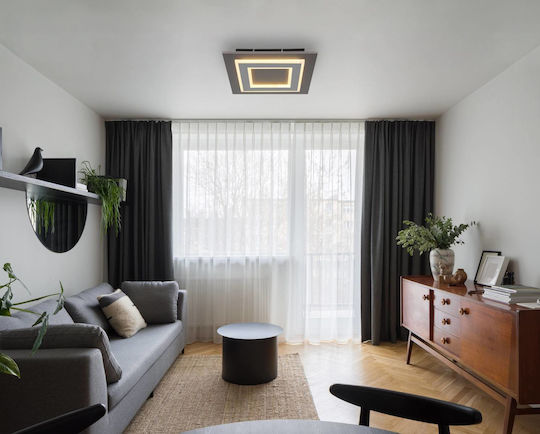Globo Lighting Deckenleuchte 32cm Gray mit Integrierter LED