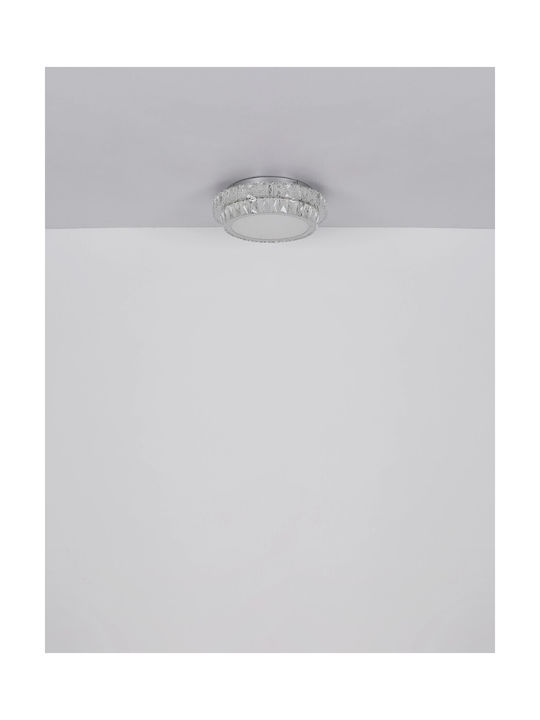 Globo Lighting Ceiling Mount Light Transparent with Integrated LED and Remote Control