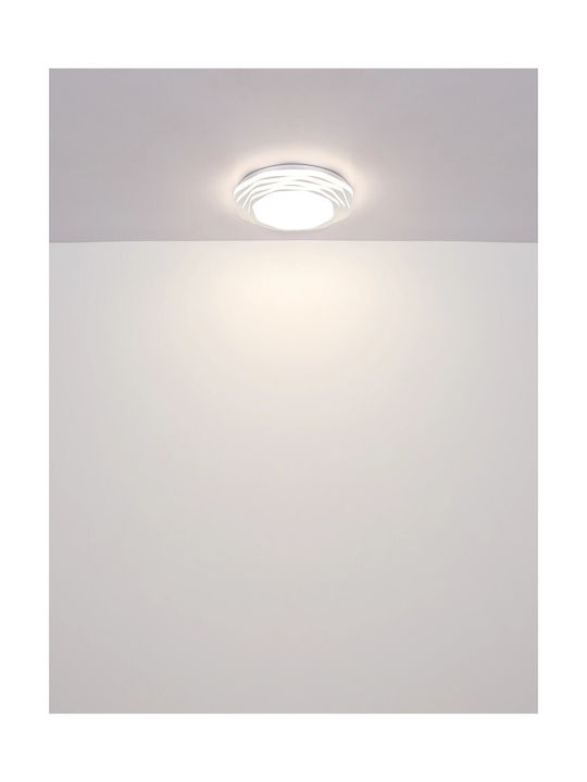 Globo Lighting Πλαφονιέρα Οροφής Λευκή με Ενσωματωμένο LED