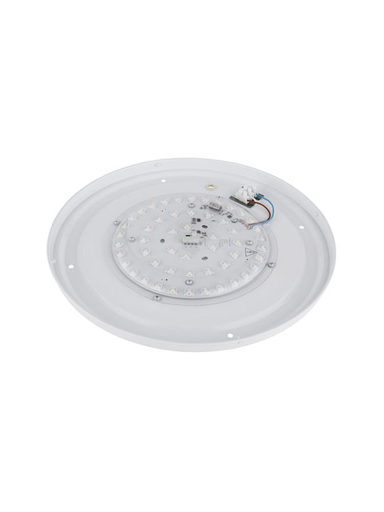 Globo Lighting Πλαφονιέρα Οροφής Λευκή με Ενσωματωμένο LED