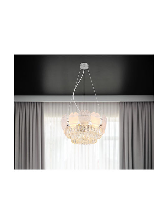 Globo Lighting Πλαφονιέρα Οροφής Διάφανη με Ντουί E14