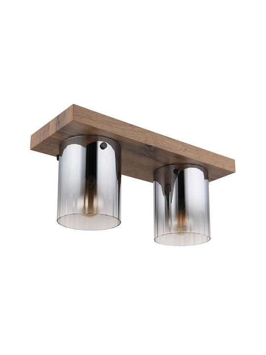 Globo Lighting Πλαφονιέρα Οροφής 41εκ. Διάφανη με Ντουί E27