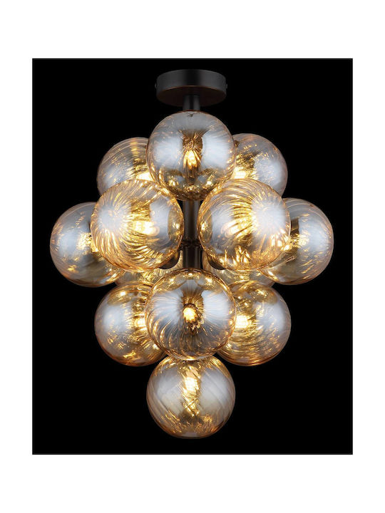 Globo Lighting Таванно Осветително Тяло 39.5см Черно с Цокъл G9