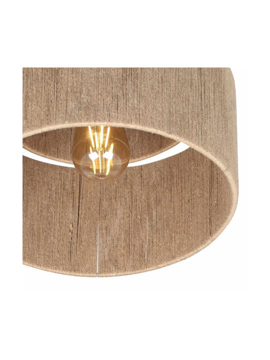 Trio Lighting Πλαφονιέρα Οροφής 30εκ. Μπεζ με Ντουί E27