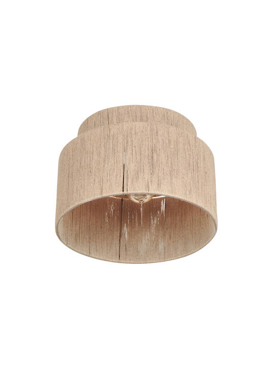 Trio Lighting Πλαφονιέρα Οροφής 30εκ. Μπεζ με Ντουί E27