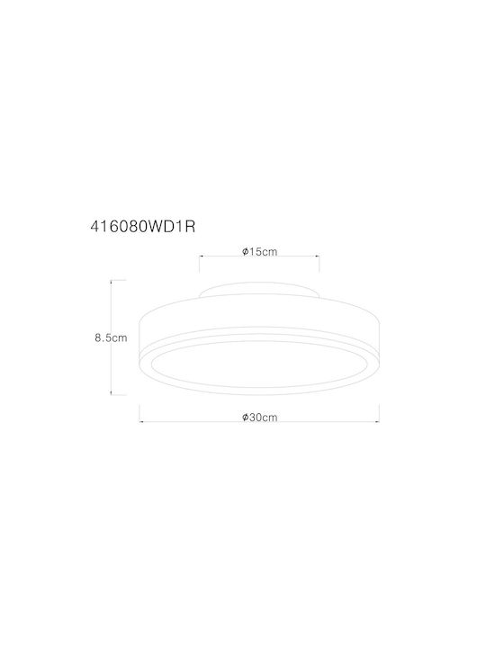 Globo Lighting Doro Plafonieră de Tavan 30buc Maro cu LED Integrat