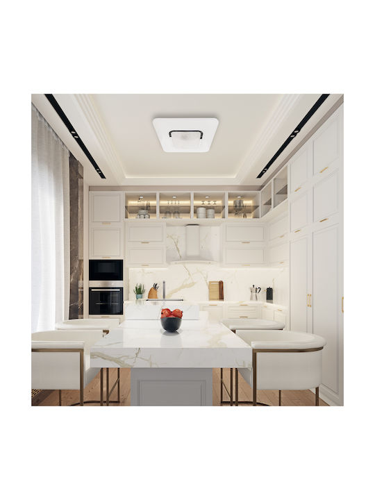 Eko Light Ceiling Mount Light White with Integrated LED and Remote Control