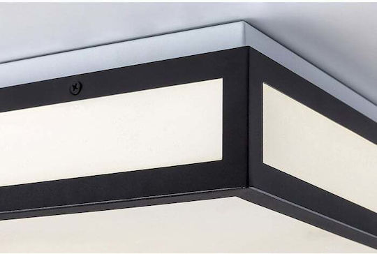Rabalux Ceiling Mount Light Bathroom Black with Integrated LED