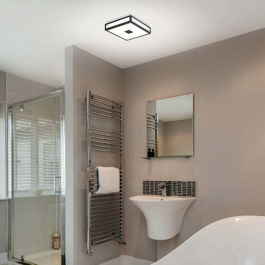 Rabalux Ceiling Mount Light Bathroom Black with Integrated LED