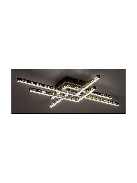 Rabalux Casimir Ceiling Mount Light 71cm Black with Integrated LED