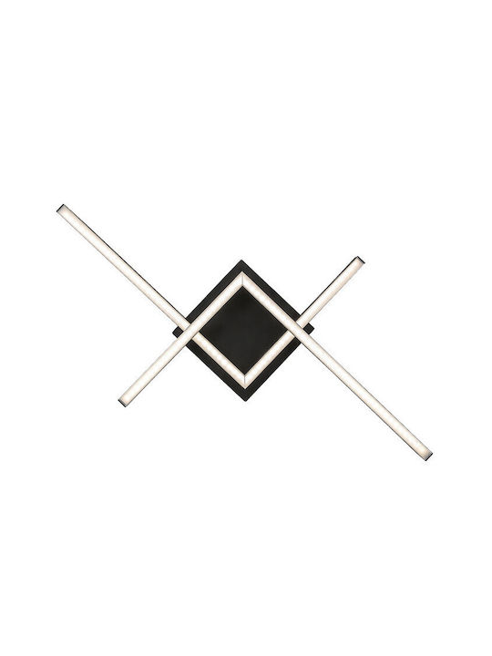 Rabalux Casimir Ceiling Mount Light 62.5cm Black with Integrated LED