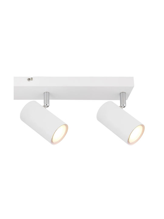 Globo Lighting Robby Σποτ με 4 Φώτα και με Ντουί GU10 σε Λευκό Χρώμα