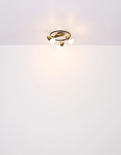 Globo Lighting Μονό Σποτ με Ντουί E14 σε Χρυσό Χρώμα