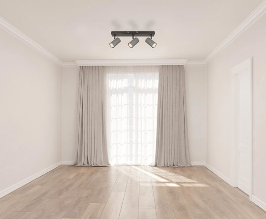 Globo Lighting Тройно Спот с Цокъл GU10 в Сив Цвят