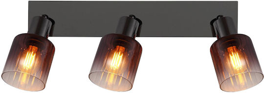 Globo Lighting Triplu Spot cu Soclu E14 în Culoare Cupru