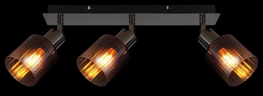 Globo Lighting Triplu Spot cu Soclu E14 în Culoare Cupru