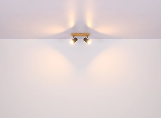 Globo Lighting Spot mit 5 Lichtern und mit Fassung GU10 in Weiß Farbe